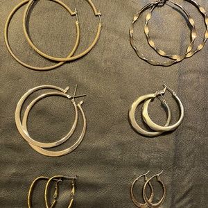 Lia Sophia hoops - 6 earring bundle